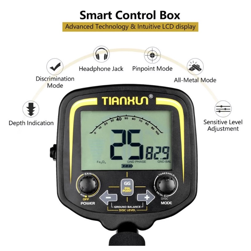 Detector de Metal Profissional de Alta Sensibilidade TX 850 +