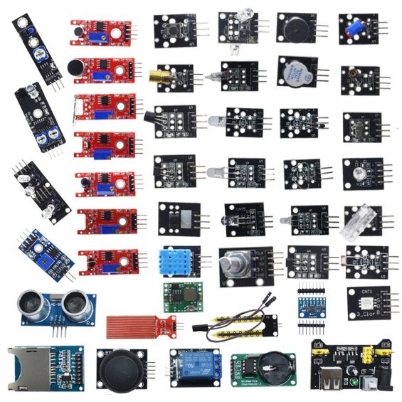 KIT SENSORES PARA ARDUINO COM 45 MÓDULOS DIVERSOS - Faz a Boa!