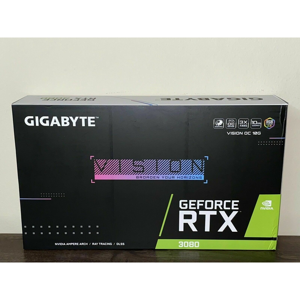 NOVO: GIGABYTE GeForce RTX 3080 VISION OC 10GB GDDR6X - Faz a Boa!