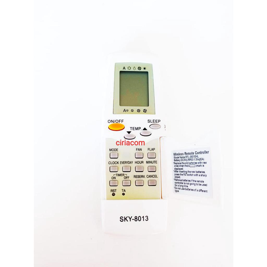 RFL-0601EHL KTKL001 Air Conditioner Remote Control For Carrier FL-0301E/RFL-0601