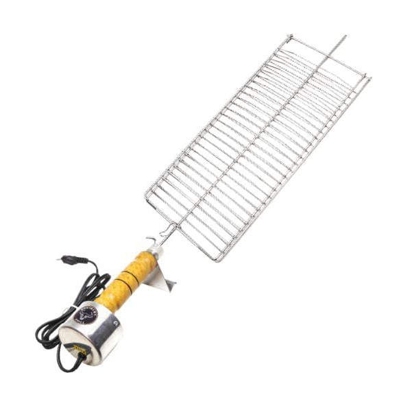 Espeto giratório elétrico linha Clássica cabo de alumínio BROTHER´S GRILL  (Tridente 50 cm, Voltagem 220v) : : Cozinha