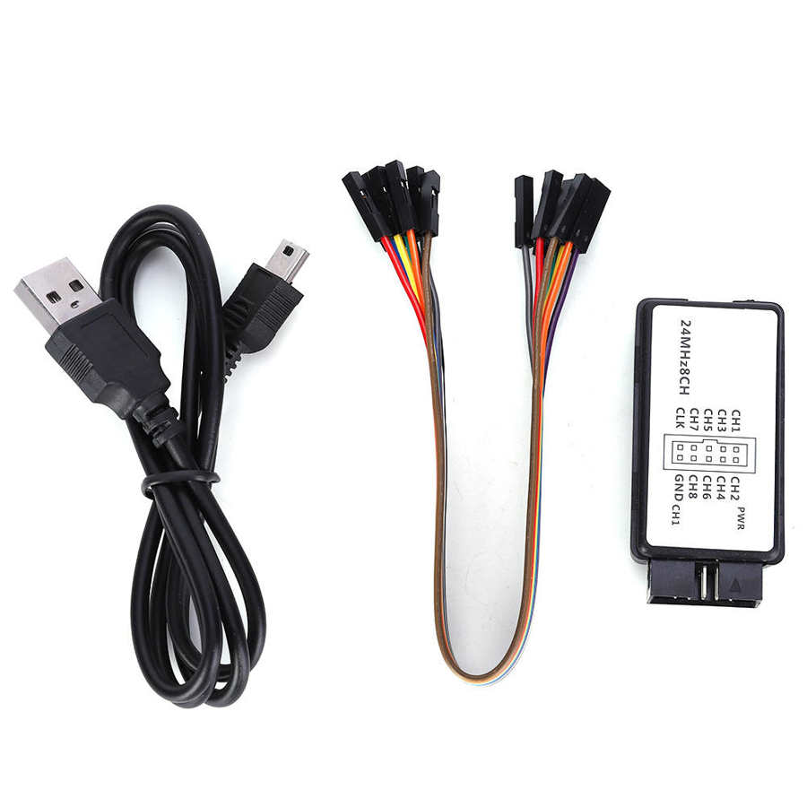 Analisador Lógico 8 Canais 24mhz Logic Analyser I2c Uart Shopee Brasil