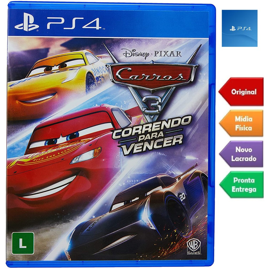 Jogo Carros 3: Correndo Para Vencer - PS4 - Brasil Games - Console
