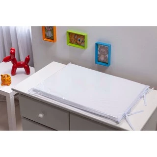 Trocador Para Comoda de Bebê Todo branco - Trocador para bebe Inteiro Branco