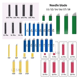 100pcs Microblading Blades U Flex 0.18mm, Em Formato De U, Nano Permanente