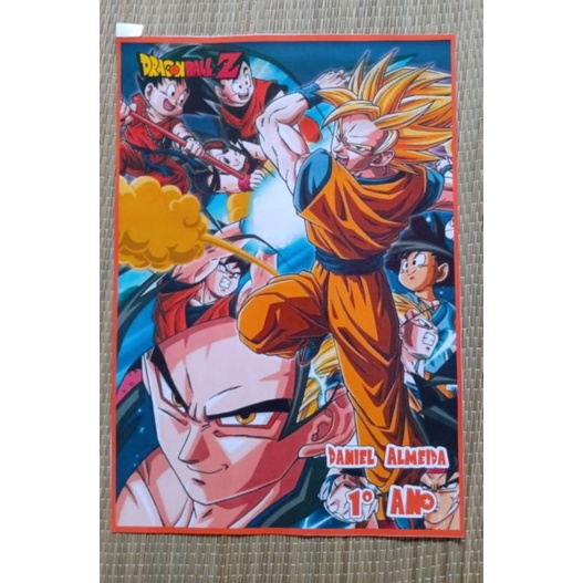 Adesivo Escolar para Capa de Caderno Personalizado Dragon Ball Z ...