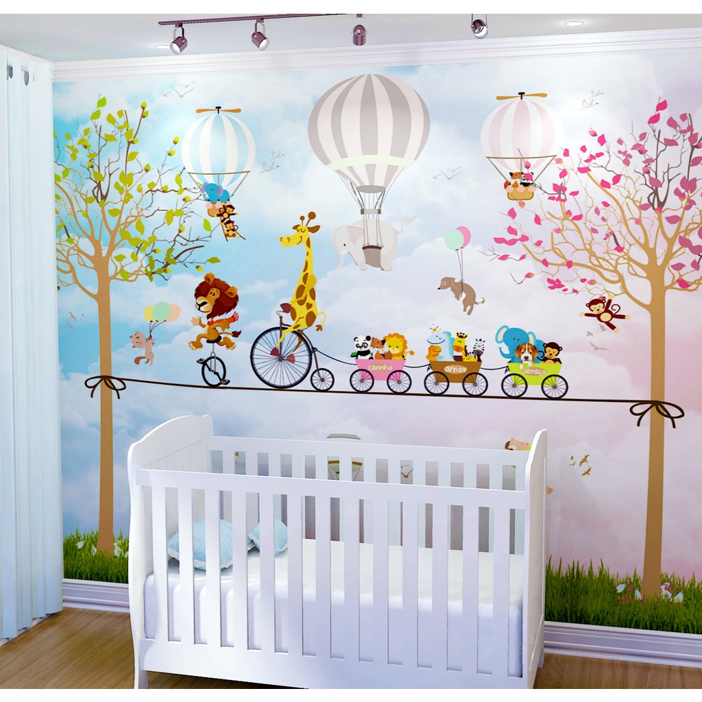Papel de parede infantil coleção fofura baby -FF4012 CACTUS.