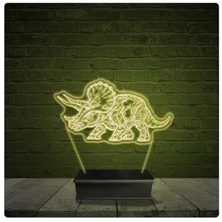 Led Luminária Acrílico Abajur - Dinossauro 22
