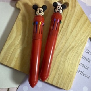 Caneta 6 Cores Do Mickey Mouse - Unidade