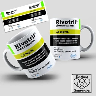Caneca Personalizada Estampa Caixa de Remédio Controlado + Caixinha de Presente Branca
