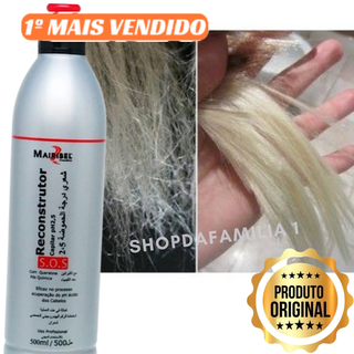SOS Reconstrutor Profissional Pós Química com Queratina | Recupere Cabelos Emborrachados e Danificados | Envio Imediato