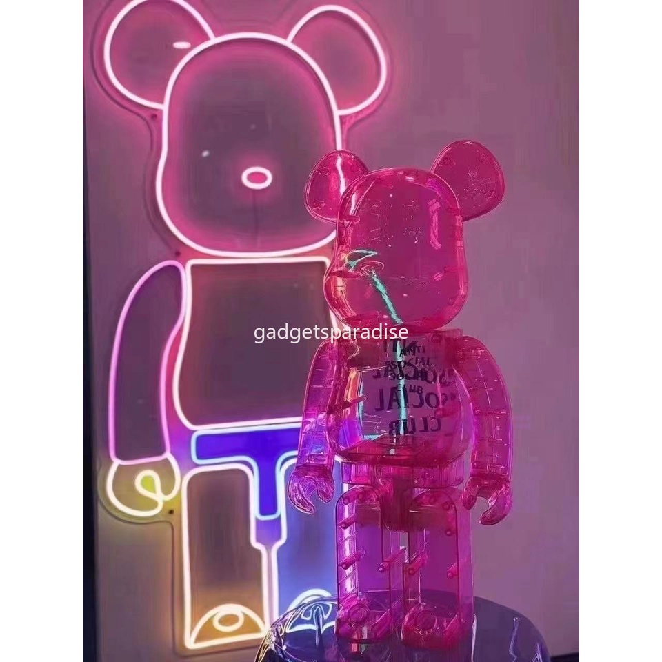 Bearbrick 400% Rose Red Valentine's Day ANTI SOCIAL SOCIAL CLUB