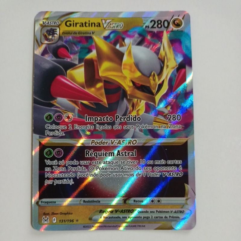 Carta Pokemon Giratina Vastro 131/196 Origem Perdida