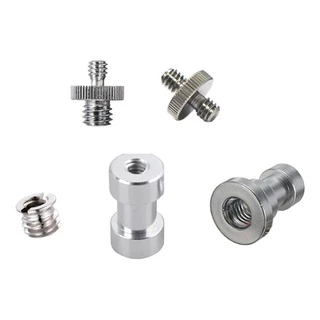 Kit Adaptador Rosca 1/4 3/8 Tripes Cameras Luz - 5 Pecas