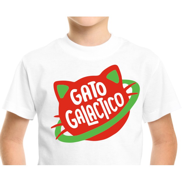 CAMISETA GATO GALÁCTICO GATINHOS