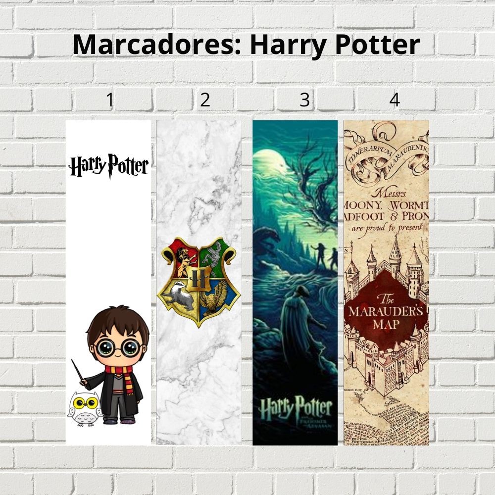 marcador de página - Harry Potter - PLASTIFICADOS