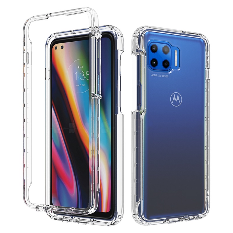 Cover Dedux Tough Armor Per Motorola Moto G 5G Plus – Custodia Antiurto Con Pannello PC E Paraurti TPU, Supporto Posteriore Incluso (Blu Navy)
