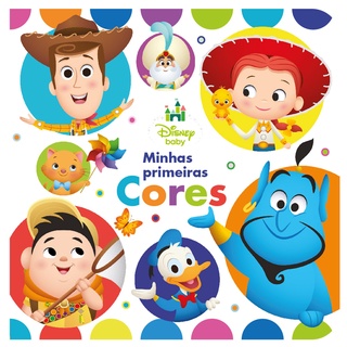 Livro Disney Baby Minhas Primeiras Cores Capa Dura Cartonada