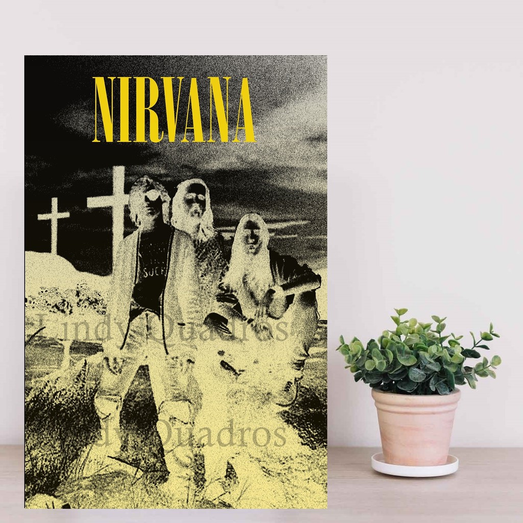 Quadro Decorativo Banda Rock Roll Nirvana | Shopee Brasil