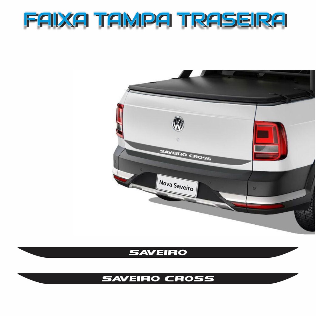 Faixa Saveiro Cross G7 2017/2020 Adesivo Tampa Traseira Vw - SPORTINOX -  Adesivo Protetor Carro - Magazine Luiza