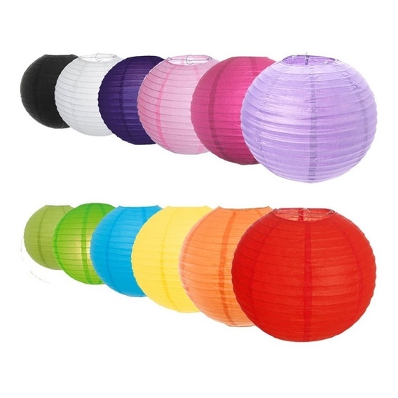 Luminária Japonesa de 20cm Oriental Lanterna Chinesa 01 unidades