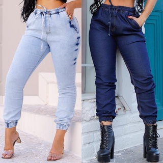 Calça Jeans Feminina Destroyed Hot Pants Cintura Alta com Lycra Levanta  Bumbum