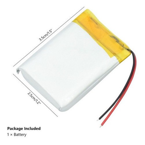 3.7V 600Mah 602535 Oplaadbare Li Polymeer Batterij... – Grandado - Foto 2