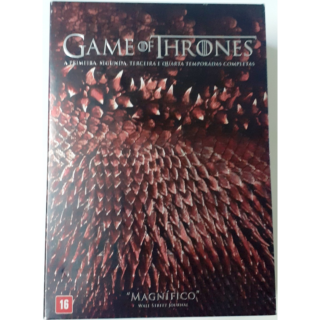 DVD game of thrones 1º a 4º temporadas completas 20 dvds. Shopee Brasil