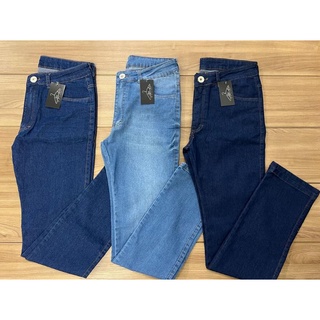 Calça Jeans Masculina Slim Elastano.