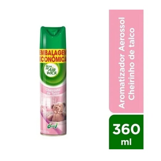 AROMATIZADOR DE AMBIENTE SPRAY BOM AR CHEIRINHO DE TALCO - 360 ML