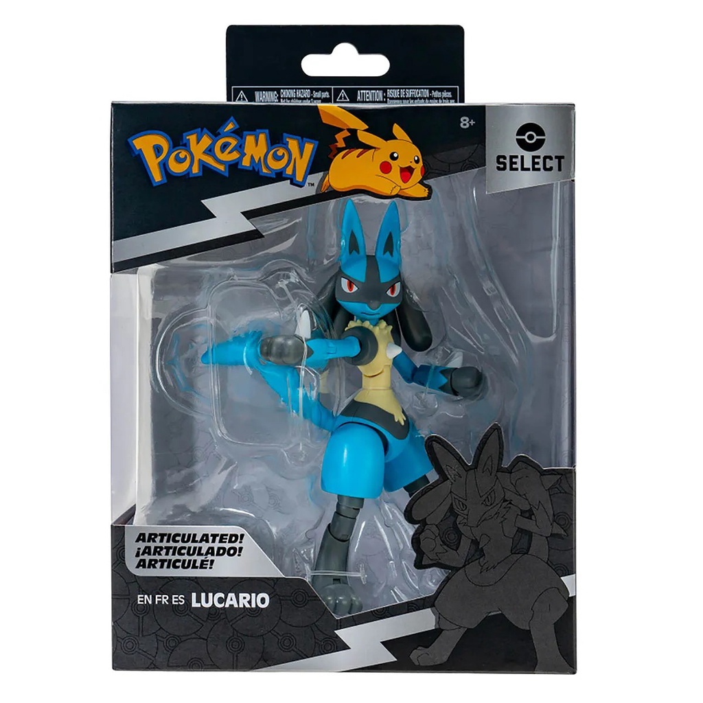 Lucario Boneco Pokemon Articulado Edição Select De Luxo