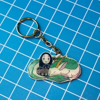 Chaveiro Studio Ghibli - Haku - No Face - A Viagem de Chihiro - Spirited Away - Anime - Otaku