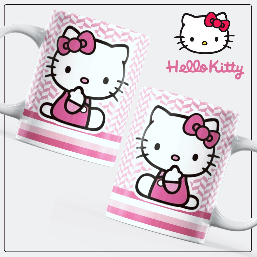 Caneca Hello Kitty Gatinha Boneca Desenho Antigo em Promoção na