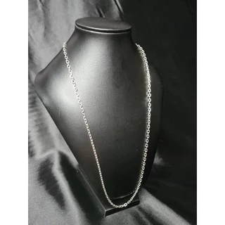 Corrente de prata mista 925* Cadeado 3mm