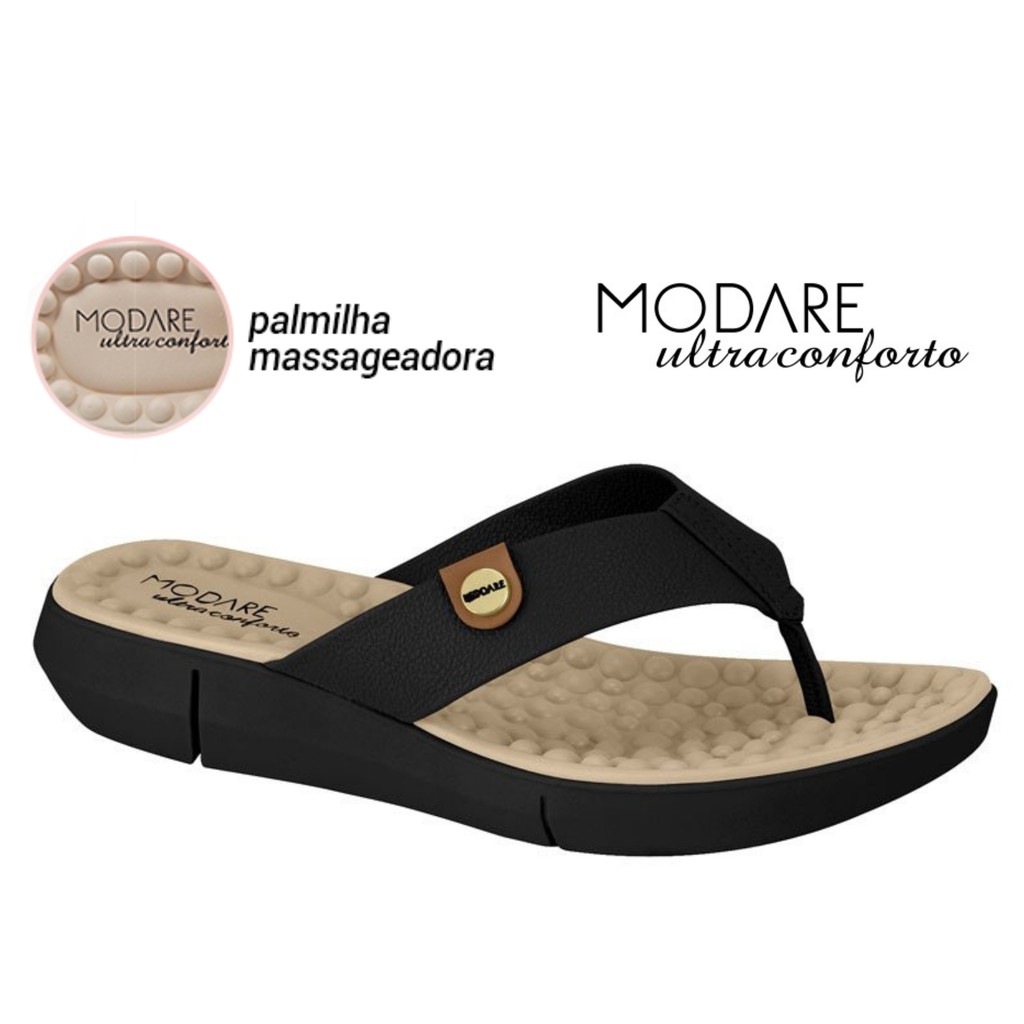 Tamanco Modare Ultra Conforto Original Chinelo para Esporão e Facite Plantar Anabela Massageador Produto Novo Com Nota Fiscal