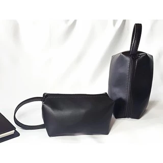 Necessaire masculina Organizador Mala Viagem Porta Maquiagem couro sintético resistente