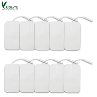 5 * 9cm Massageador Dezenas Unidade Estimulador Muscular Eletrodos De Gel Reutilizáveis Almofadas Premium