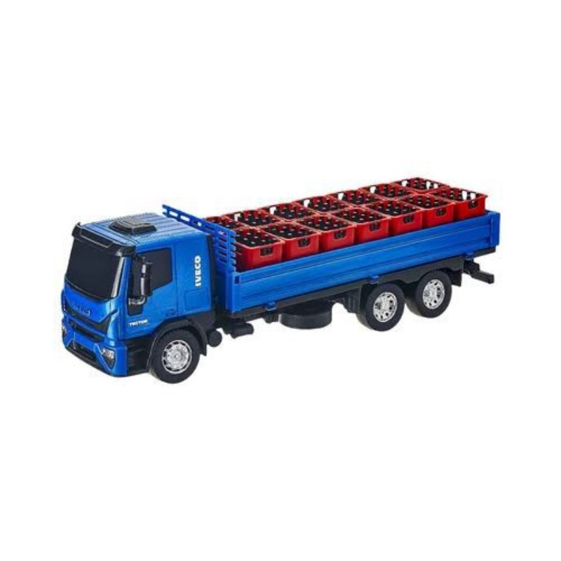 Há um caminhão de brinquedo que é amarelo e azul generativo ai