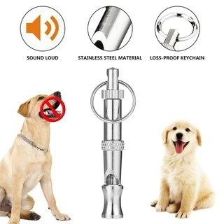 Apito para cães apito ajustável para treinamento de animais de estimação cães de estimação filhotes apitos de aço inoxidável