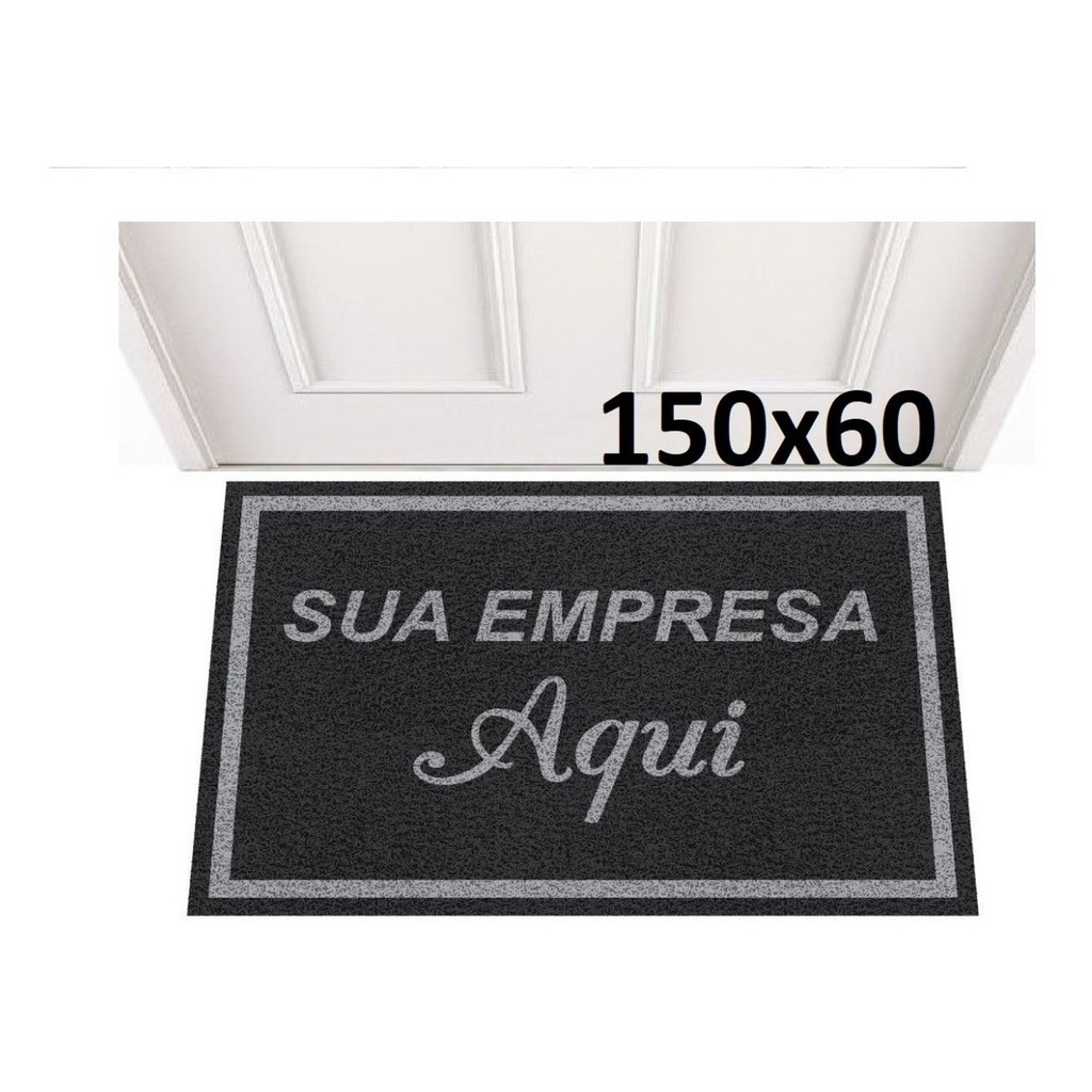 Capacho Tapete Personalizado 150x60 Logo Frete Grátis