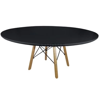 Mesa Centro Sala Base Eiffel Charles Eames 45cm + Tampo Redondo 70cm Mdf