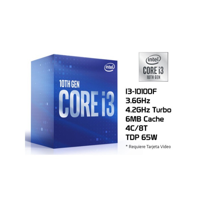 Processador core i3 10100f intel 10 geração - Processador