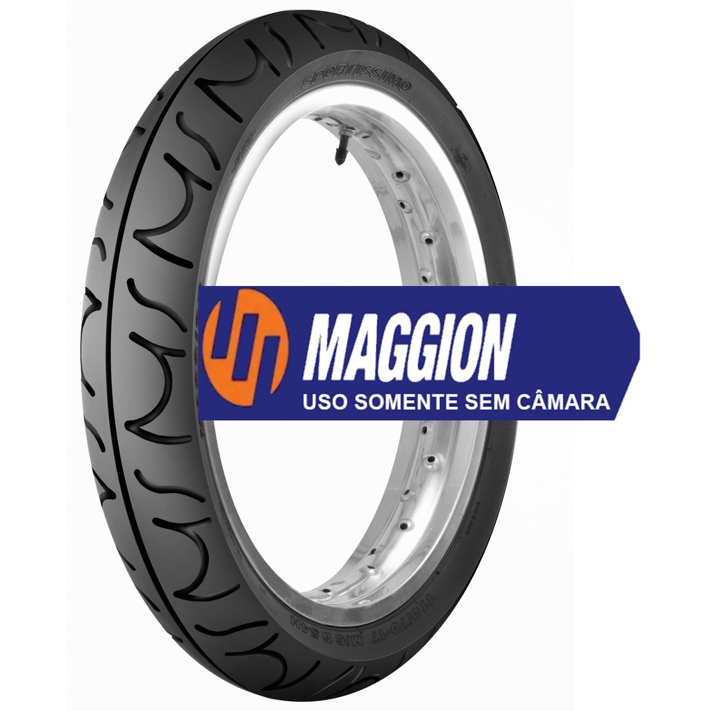 Pneu Dianteiro 110/70-17 Sportissimo CB300 / Fazer / Next 250 / Twister Maggion Novo Top