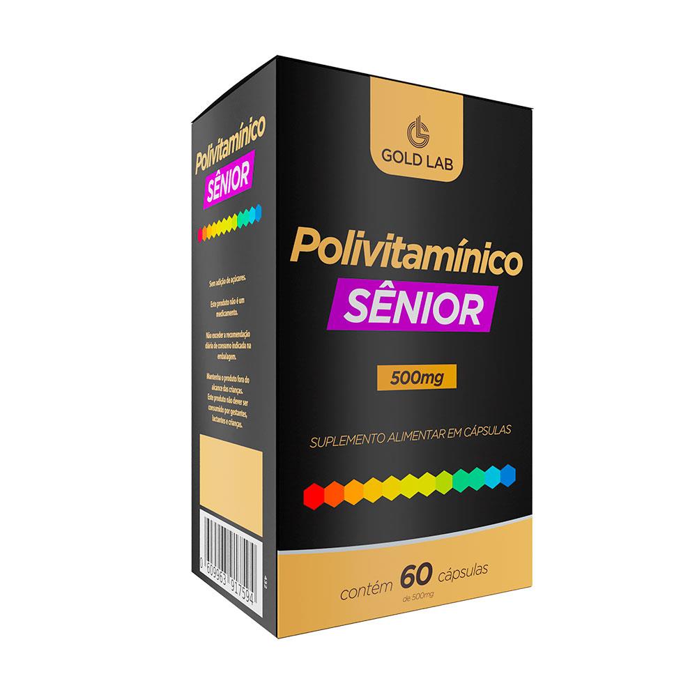 Polovitaminico Senior Gold Lab - Vitamina para idosos | Shopee Brasil