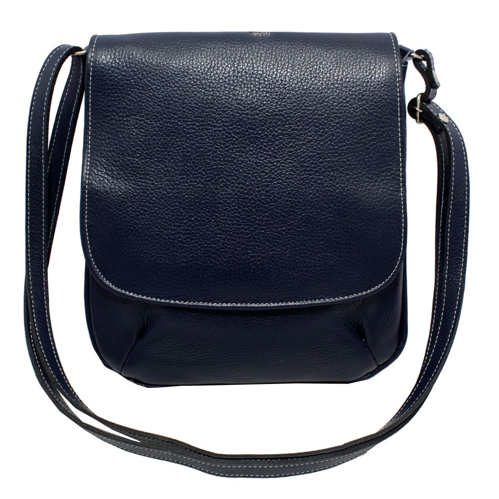 Bolsa Couro Legitimo Transversal Feminina Tampa Casual Esporte Festa ...