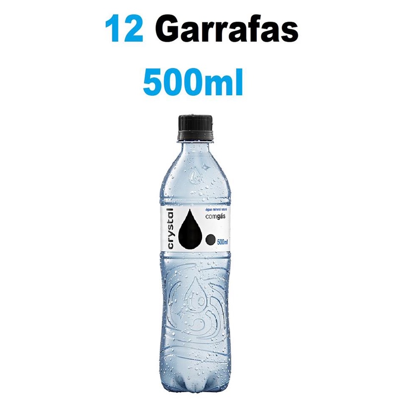Garrafa Água Mineral C. Gás 500 ml - Pc 12 un. - Água Mineral Hydrate