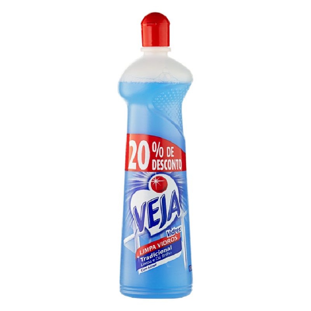 Veja Vidrex Limpa Vidros Sem Manchas 500ml Squeeze | Shopee Brasil