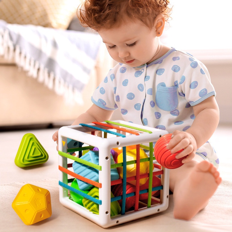 Montessori Atividade Musical Cubo Brinquedo Para O Bebê 0 12 Meses