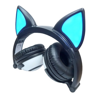 Glowing fox ear headphones hot sale