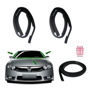 Kit Borracha Acabamento Do Para-brisa New Civic 2007 A 2011